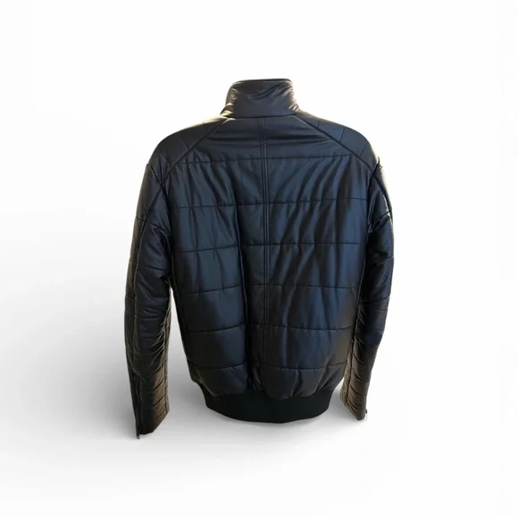 DKNY Men's Classic Black Puffer Jacket - Picture 4 of 10